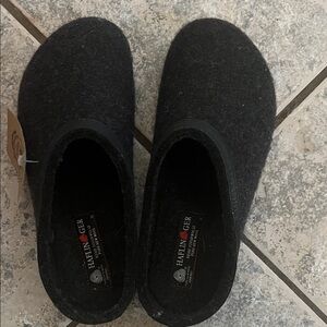 Haflinger wool clogs